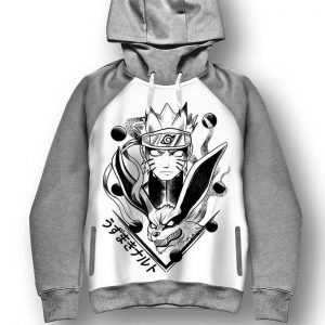 Hoodie Naruto Shippuden - Sweatshirt Kyuubi Blk - Manga - Capuche Anime