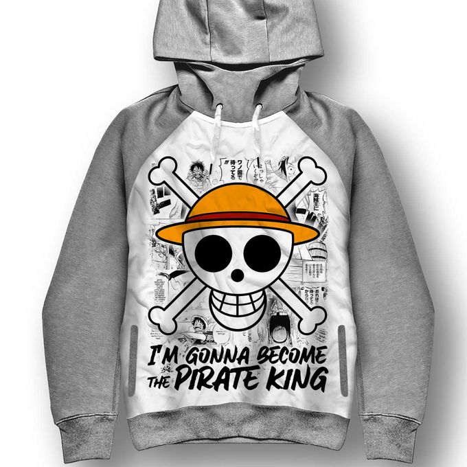 Hoodie One Piece - Sweatshirt Skull & Manga - Pull Manga - Capuche Anime