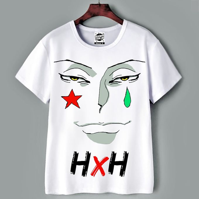 Tshirt HUNTER X HUNTER - Teeshort HISOKA FACE - T-shirt Manga Teshirt