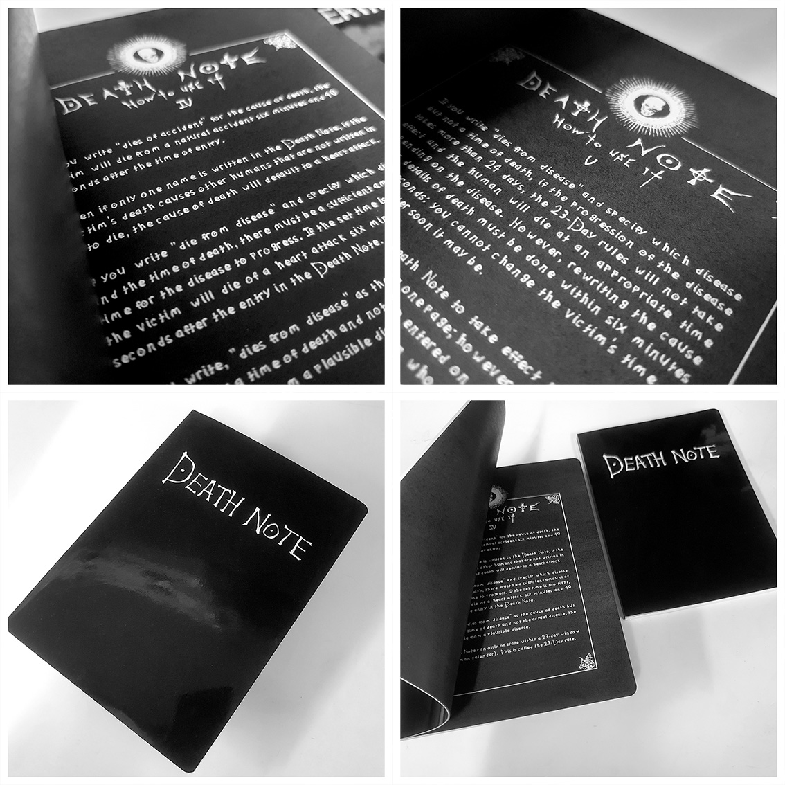 DEATH NOTE (NoteBook) Cosplay Carnet Manga Cahier Anime Ryuk & Kira Death Note – Image 7
