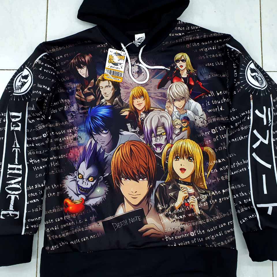 Hoodie Manga Anime Death Note Sweatshirt Characters - Capuche – Image 2