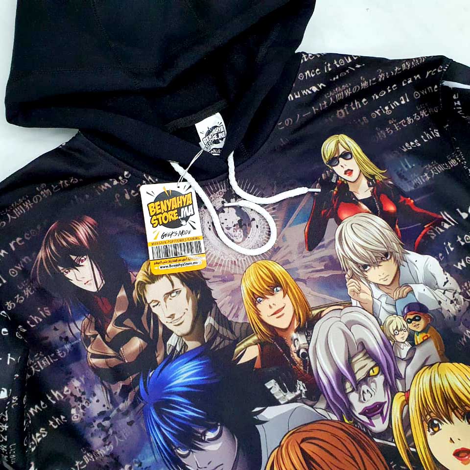 Hoodie Manga Anime Death Note Sweatshirt Characters - Capuche – Image 3