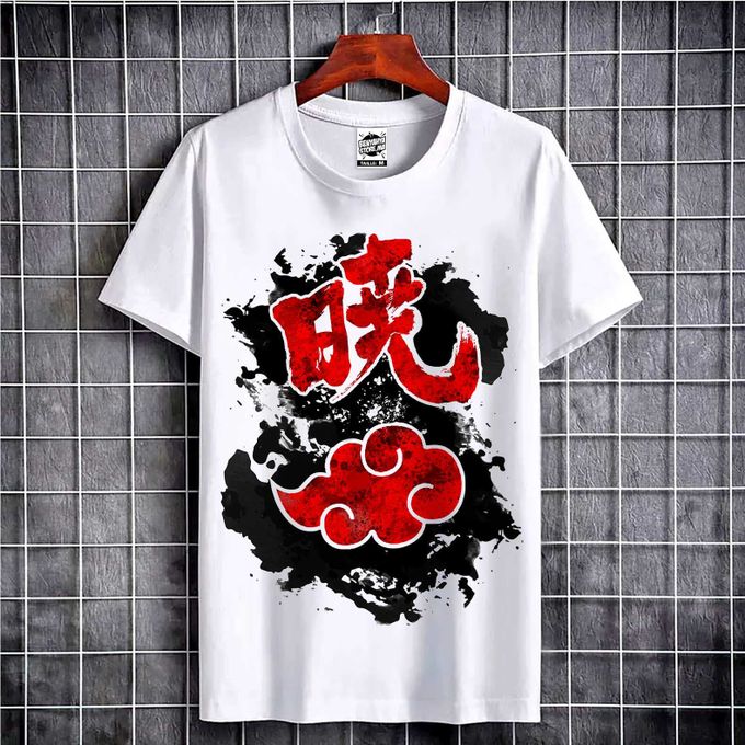 Tshirt AKATSUKI Kanji Japan - Naruto T-shirt - Teshirt ANIME Teeshort MANGA