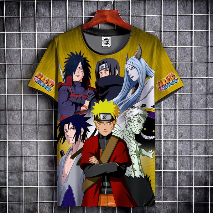 T-shirt Naruto Jaune Taille M - Neuf Avec étiquettes (coton, Licence Officielle)
