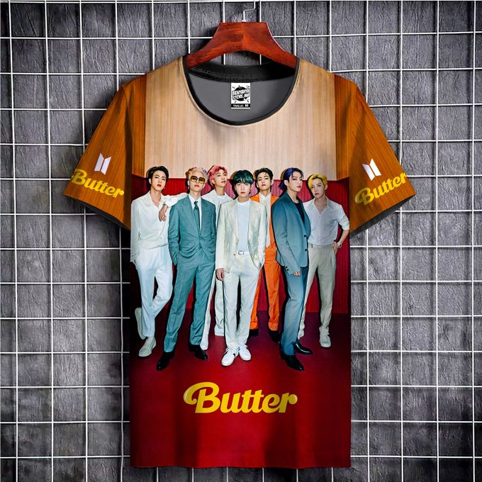 Tshirt Kpop BTS Butter (Photo) - T-shirt Fashion Teeshort Model From Korea