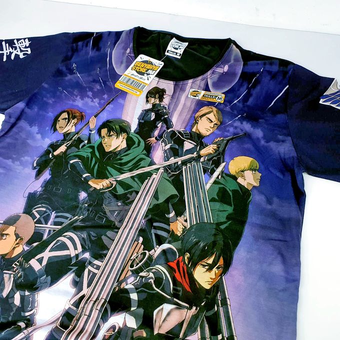 Tshirt Attack on Titan S-4 T-shirt Shingeki no Kyojin ANIME Teeshort MANGA – Image 2