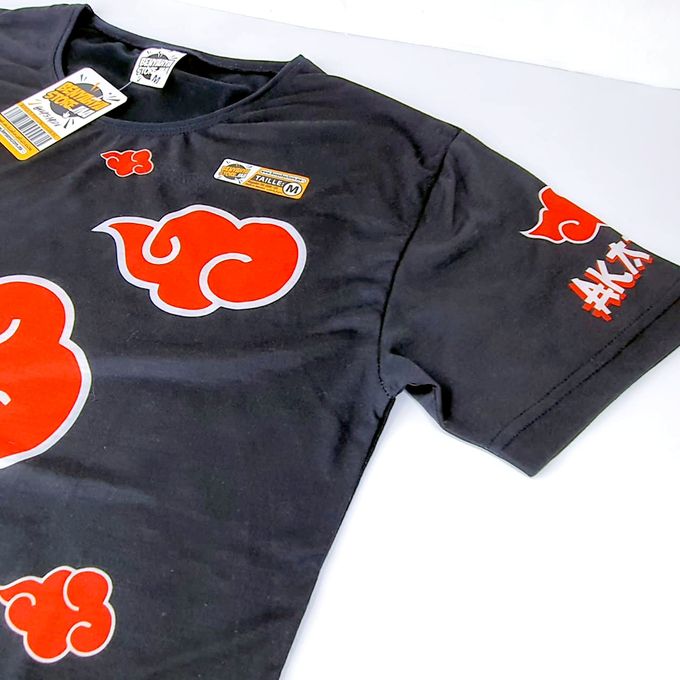 T-shirt Naruto Akatsuki Streetwear Unisexe Taille M Noir - Neuf Sans étiquettes - Cadeau Anime