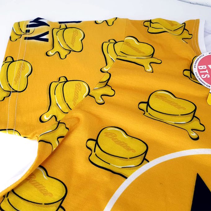 Tshirt Kpop BTS Butter SPLIT Yellow - T-shirt Fashion Teeshort Model From Korea – Image 4