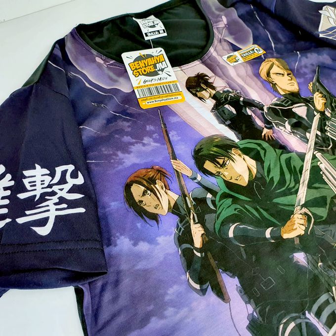 Tshirt Attack on Titan S-4 T-shirt Shingeki no Kyojin ANIME Teeshort MANGA – Image 5