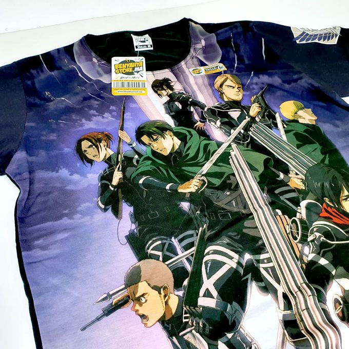 Tshirt Attack on Titan S-4 T-shirt Shingeki no Kyojin ANIME Teeshort MANGA – Image 3