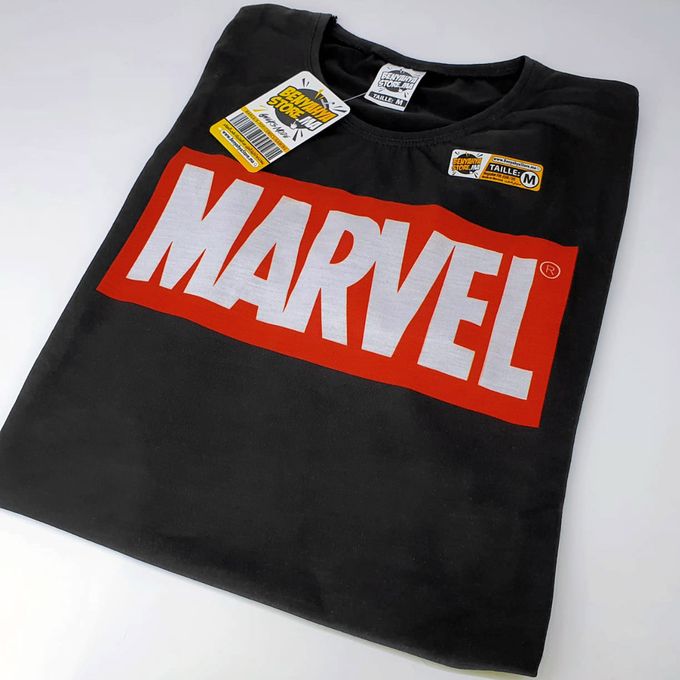 Tshirt MARVEL - T-shirt Mode Comics - Fashion Black Teeshort For Men & Women – Image 2
