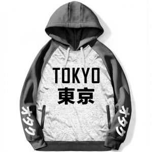 Hoodie Manga Anime Tokyo Japan Sweatshirt Oversize Capuche Otaku