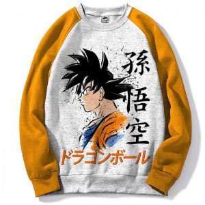 Pull Raglan Sweatshirt Anime Dragon Ball - Goku Japan Manga for Geek