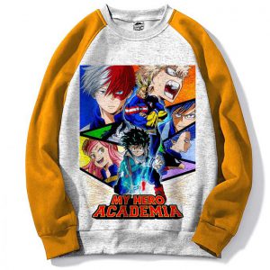 Pull Raglan Sweatshirt Anime My Hero Academy - Manga