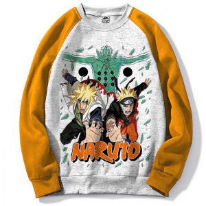 Pull Raglan Sweatshirt Anime Naruto Shippûden - Minato Obito Manga