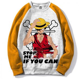 Pull Raglan Sweatshirt Anime One Piece - Luffy - Manga - For Geek