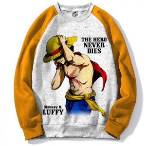 Pull Raglan Sweatshirt Anime One Piece - Luffy Naked - Manga - For Geek
