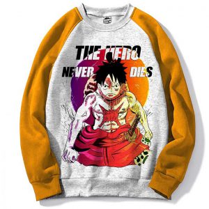 Pull Raglan Sweatshirt Anime One Piece - Luffy Arc Wano Manga - For Geek