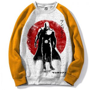 Pull Raglan Sweatshirt Anime One Punch Man - Saitama - Manga - For Geek