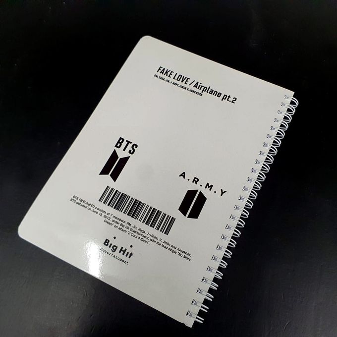 BTS Airplane NoteBook & Photo Album - Carnet Kpop - Cahier Spirale Souvenirs – Image 4