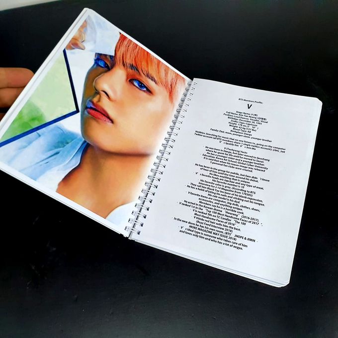 BTS Airplane NoteBook & Photo Album - Carnet Kpop - Cahier Spirale Souvenirs – Image 3