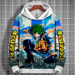 Hoodie Manga Anime My Hero Academia Capuche - Sweatshirt Otaku Capuche