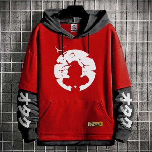 Capuche Manga Anime Naruto Sweatshirt Itachi Uchiha - Hoodie Demi-M Otaku Geek