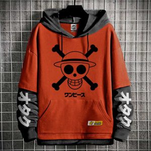 Capuche Manga Anime One Piece - Sweatshirt - Hoodie Straw Hat Otaku Geek