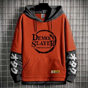 Hoodie Manga Anime Demon Slayer Sweatshirt - Demi-M kimetsu no yaiba Otaku