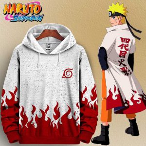 Hoodie Manga Anime Naruto Shippuden Sweatshirt Hokage - For Otaku Capuche