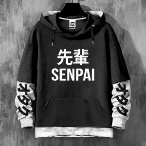 Hoodie Capuche Otaku Senpai Geek Sweatshirt - Demi-M Oversize