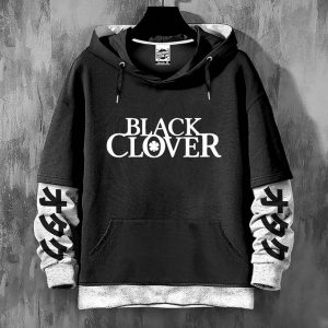 Hoodie Manga Anime Black Clover Sweatshirt - Demi-M Oversize Capuche Otaku