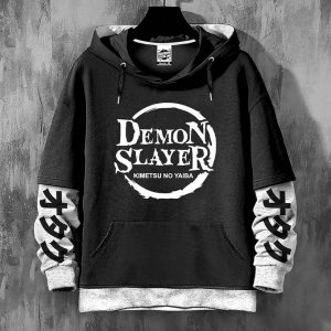 Hoodie Manga Anime Demon Slayer Sweatshirt - Demi-M kimetsu no yaiba Otaku