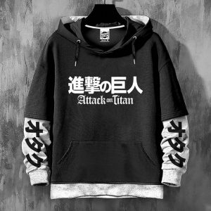 Hoodie Manga Anime Attack on Titan Sweatshirt - Demi-M Oversize Capuche Otaku