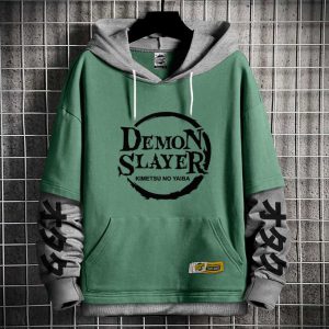 Hoodie Manga Anime Demon Slayer Sweatshirt - Demi-M kimetsu no yaiba Otaku
