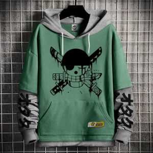 Capuche Manga Anime One Piece - Sweatshirt - Hoodie Zoro Rononoa Otaku Geek
