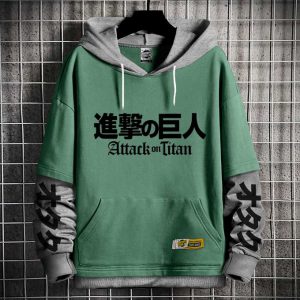 Capuche Manga Anime Attack on Titan Sweatshirt - Hoodie Shingeki no kyojin Otaku