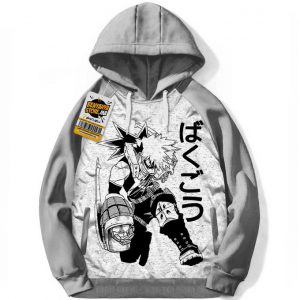 Katsuki Bakugo Manga Anime Capuche My Hero Academia Capuchon Hoodie Sweatshirt