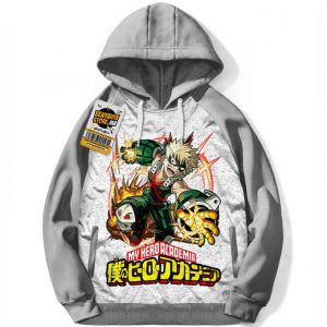Capuchon Hoodie Sweatshirt Katsuki Bakugo Manga Anime Capuche My Hero Academia
