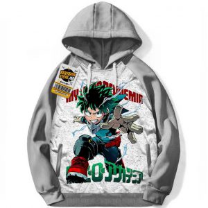 My Hero Academia Otaku Capuchon Hoodie Sweatshirt 100% Deku Manga Anime Capuche