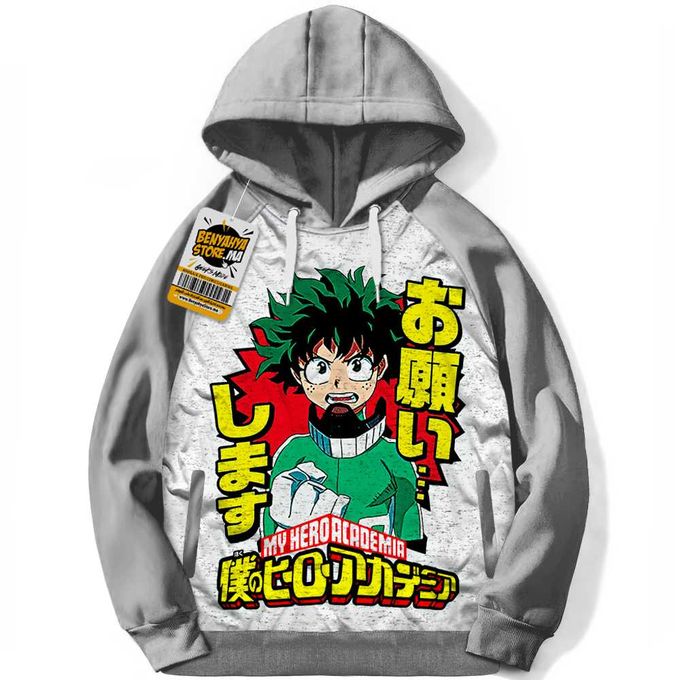 Sweatshirt Deku Manga Anime Capuche My Hero Academia Otaku Capuchon Hoodie