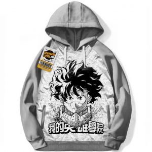 Manga Anime Capuche My Hero Academia Otaku Capuchon Hoodie Sweatshirt Oversize