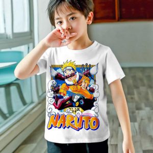 Tshirt Enfant 6 à 14ans Naruto Manga Cover T-shirt Teshirt Anime Otaku Teeshort