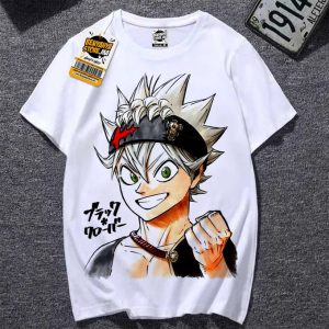 T-shirt Manga Japan Black Clover Teshirt Asta Cosplay Tshirt Anime Teeshort