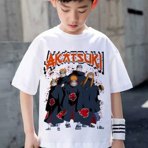 Akatsuki Tshirt Enfant 6 à 14ans Naruto Shippuden T-shirt Teshirt Anime Otaku Teeshort