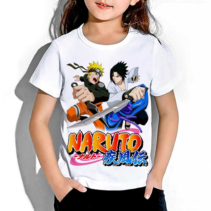 tshirt Enfant 6 à 14ans Naruto & Sasuke T-shirt Teshirt Anime Otaku Teeshort – Image 3