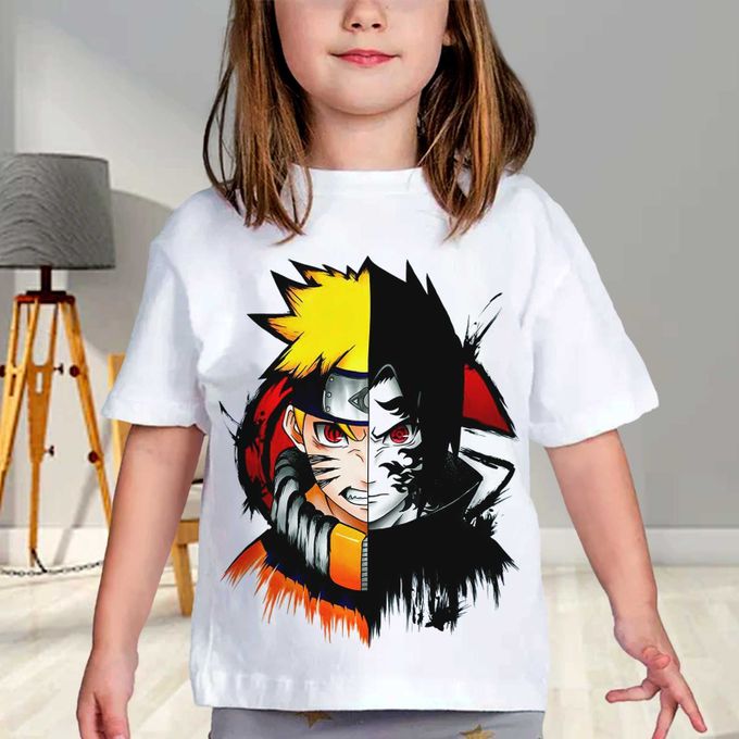 Tshirt Enfant 6 à 14ans T-shirt Naruto & Sasuke Teshirt Anime Otaku Teeshort – Image 3