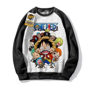 Capuchon Luffy Manga Hoodie Sweatshirt One Piece Chibi Tshirt Anime Capuch Pull
