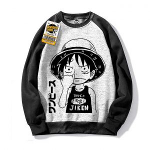 Capuchon Luffy Funny Manga Hoodie Sweatshirt One Piece Tshirt Anime Capuch Pull