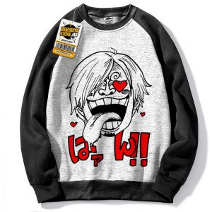 Capuchon Manga Hoodie Pull Sanji Sweatshirt One Piece Tshirt Anime Capuch